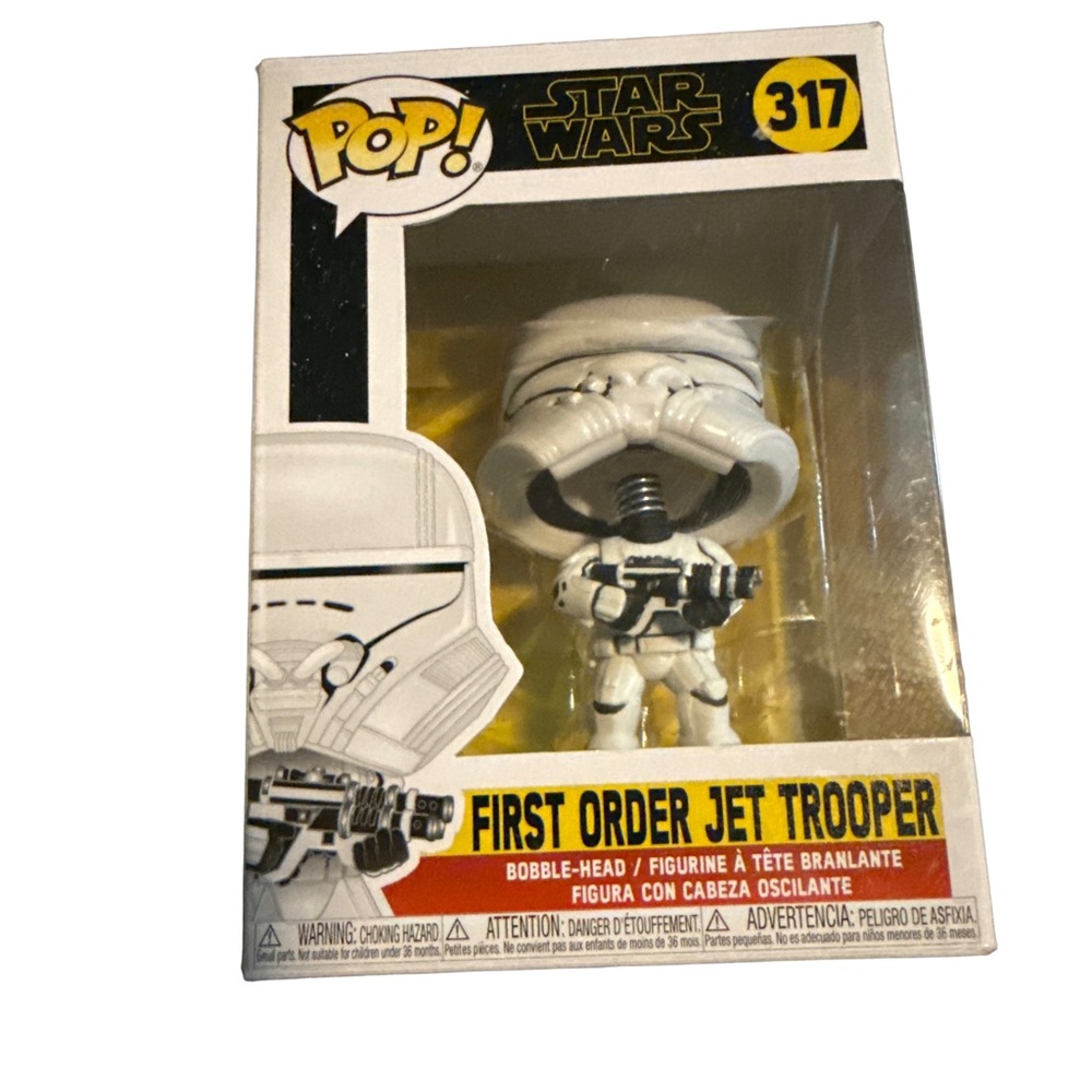 Funko Pop First Order Jet Trooper Figure - White and Black